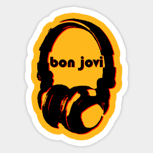 Bon Jovi: Headphones Sticker